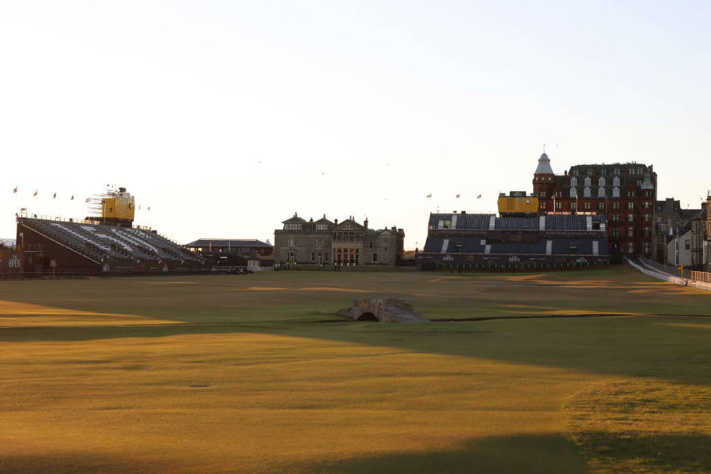 The 18th hole on the Old Course at St Andrews
